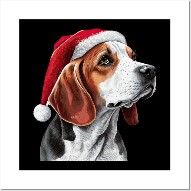 Christmas Beagle Wall Art by JayD World